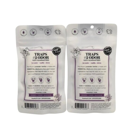 2 Poo-Pourri Before You Go Lavender Vanilla Toilet Spray 1 Fl Oz - Picture 5 of 5